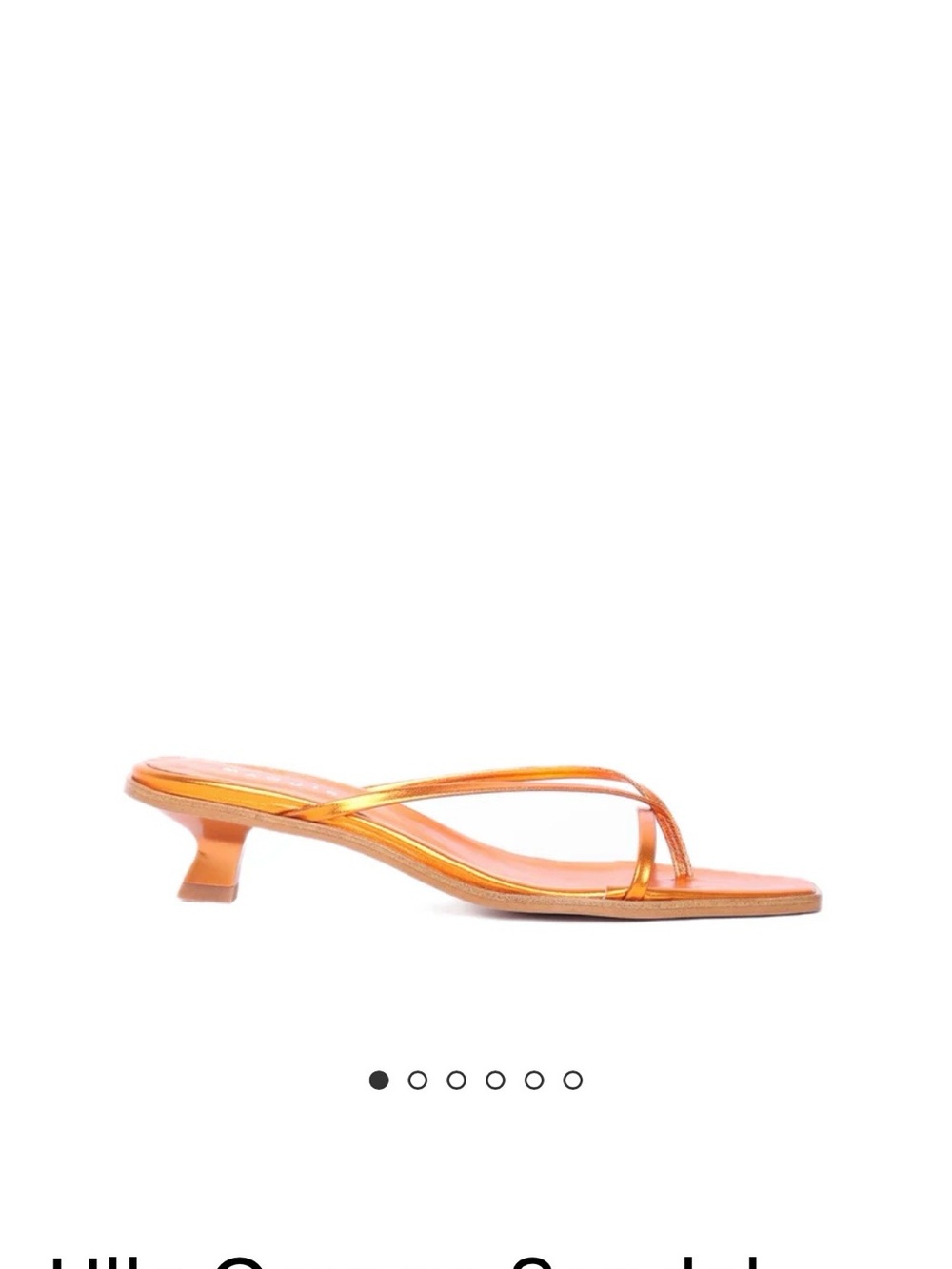 Maguire Ulla Metallic Orange Heeled Sandals